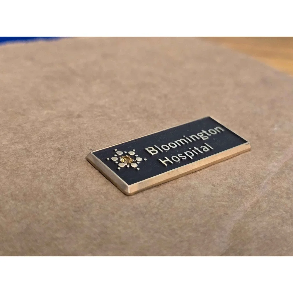 Bloomington Hospital Indiana 10K Gold Filled Lapel Vest Hat Pin H13